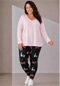 Pink Pure Cotton V Neck Top